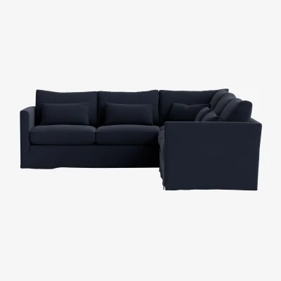 Loaf Bruges Corner Sofa, Even Sided (Milky Way Clever Cotton)