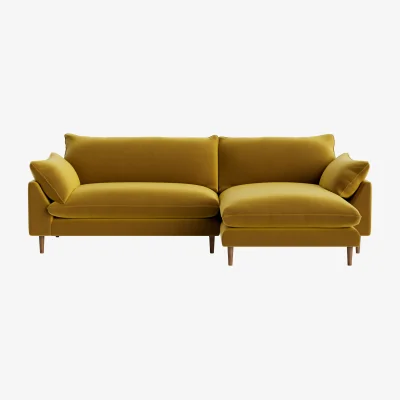 Loaf Slow Riser Chaise, Extra Large Right Hand (Honey Pot Clever Velvet)