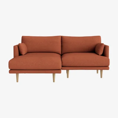 Loaf Jeffers Chaise Sofa, Large Left Hand (Candied Peel Clever Slubby Linen)