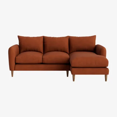 Loaf Squishmeister Chaise Sofa, Large Right Hand (School Satchel Clever Cotton)