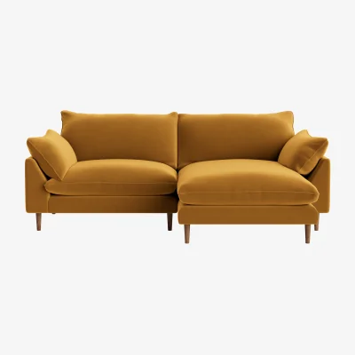 Loaf Slow Riser Chaise, Large Right Hand (Butterscotch Clever Velvet)