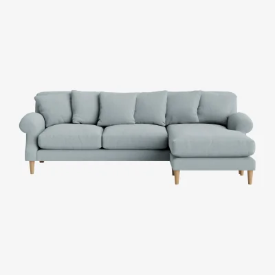 Loaf Crumpet Chaise Sofa, Extra Large Right Hand (Breezy Clever Slubby Cotton)