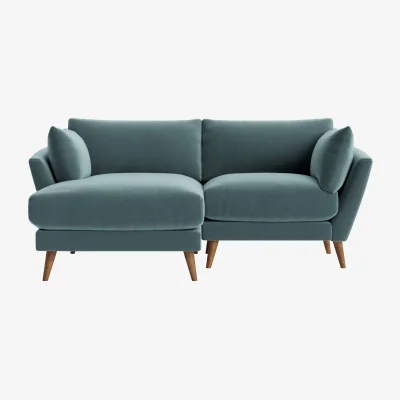 Loaf Groover Chaise, Large Left Hand (Beach Ball Clever Velvet)