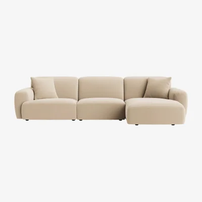 Loaf Squishblocks Modular Chaise Sofa, Large Right Hand (Pancake Mix Clever Velvet)