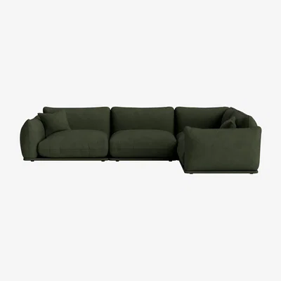 Loaf Blockbuster Modular Corner Sofa, Large Righ (Woody Walk Clever Cotton)