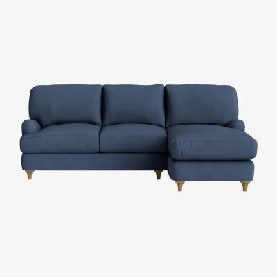 Loaf Jonesy Chaise Sofa, Large Right Hand (Sloe Berry Bush Clever Cotton)