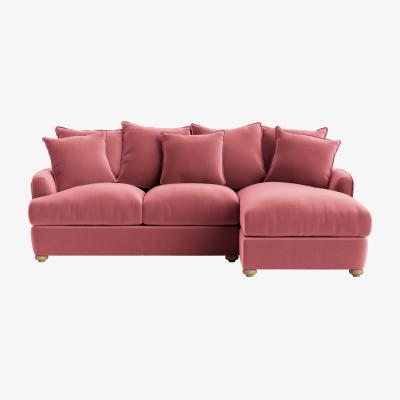 Loaf Smooch Chaise Sofa - Large Left Hand - Clever Velvet - Jam Sandwich