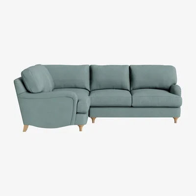 Loaf Jonesy Corner Sofa - Extra Large Right Hand - Clever Cotton - Smoothed Seaglass