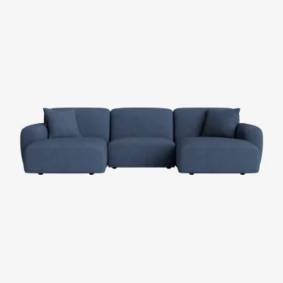 Loaf Squishblocks Modular Chaise Sofa, Udoch (Sloe Berry Bush Clever Cotton)