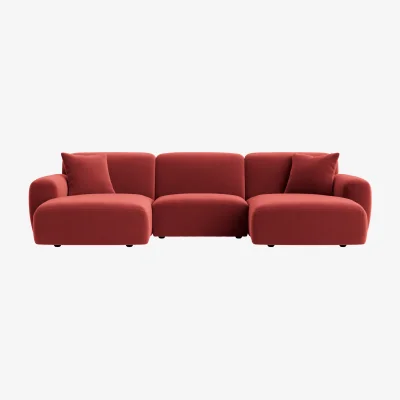Loaf Squishblocks Modular Chaise Sofa, Udoch (Rocking Horse Clever Velvet)
