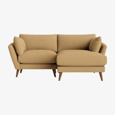 Loaf Groover Chaise, Large Right Hand (Hit The Hay Clever Slubby Cotton)