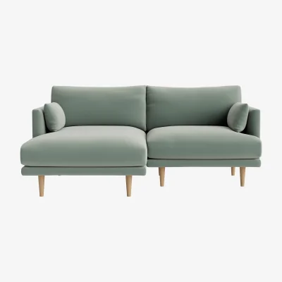 Loaf Jeffers Chaise Sofa, Large Left Hand (Trinket Tin Clever Velvet)