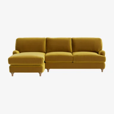 Loaf Jonesy Chaise Sofa, Extra Large Left Hand (Honey Pot Clever Velvet)