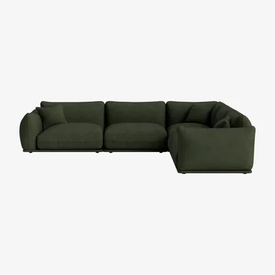 Loaf Blockbuster Modular Corner Sofa, Large Even (Woody Walk Clever Cotton)