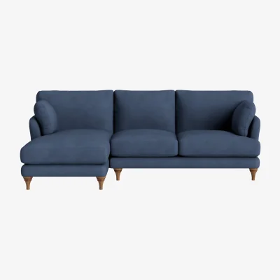 Loaf Smithy Chaise Sofa, Extra Large Left Hand (Sloe Berry Bush Clever Cotton)