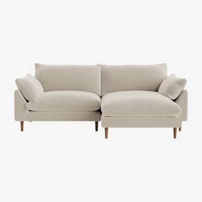 Loaf Slow Riser Chaise, Large Right Hand (Blotting Paper Clever Velvet)