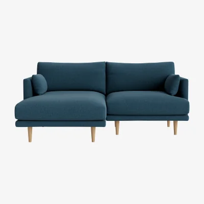 Loaf Jeffers Chaise Sofa, Large Left Hand (Hosepipe Clever Linen)