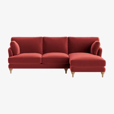 Loaf Smithy Chaise Sofa - Extra Large Right Hand - Clever Velvet - Rocking Horse