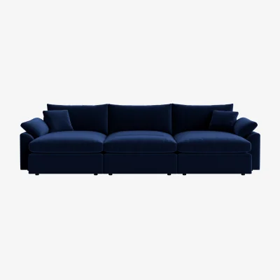 Loaf Cuddlemuffin Chaise Movie Sofa (Brolly Clever Velvet)