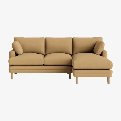 Loaf Squisharoo Chaise Sofa, Large Right Hand (Hit The Hay Clever Slubby Cotton)