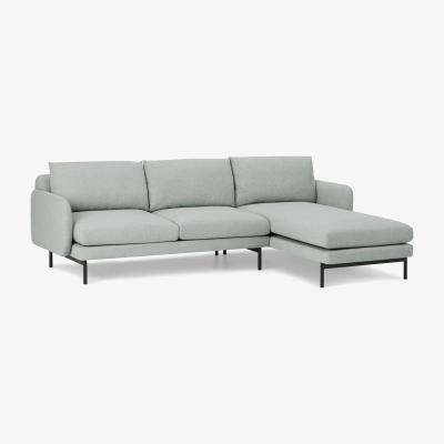 Made.com Miro Right Hand Facing Chaise End Corner Sofa, Venetian Grey