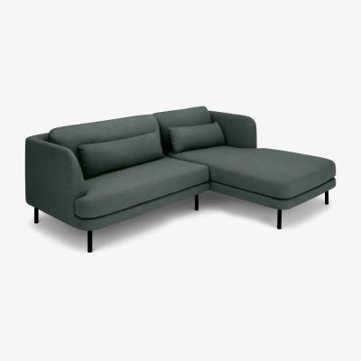 Made.com Herman Right Hand Facing Chaise End Corner Sofa, Woodland Green