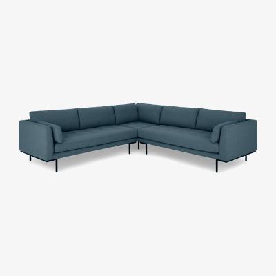 Made.com Harlow Corner Sofa, Orleans Blue