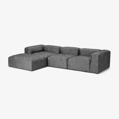Made.com Livienne Chaise End Corner Sofa, Monochrome Weave