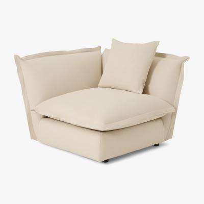 Made.com Fernsby Corner Modular Chair, Natural Brushed Cotton