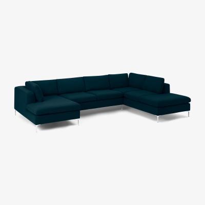 Made.com Monterosso Right Hand Facing Corner Sofa, Elite Teal