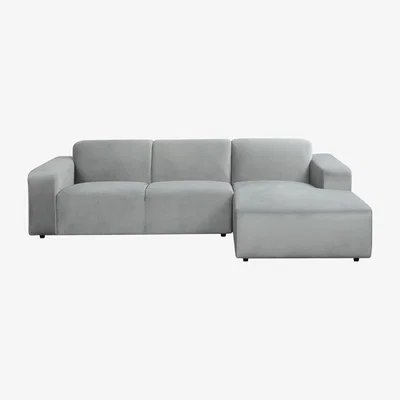 My Furniture Pebble Right hand Corner Sofa - Dove Grey