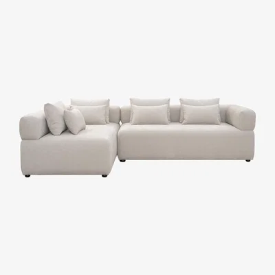 My Furniture Beck Left Hand Corner Sofa – Parchment