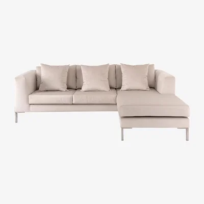 My Furniture Linear Left/Right Hand Corner Sofa – Chalk