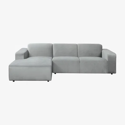 My Furniture Pebble Left hand Corner Sofa – Dove Grey
