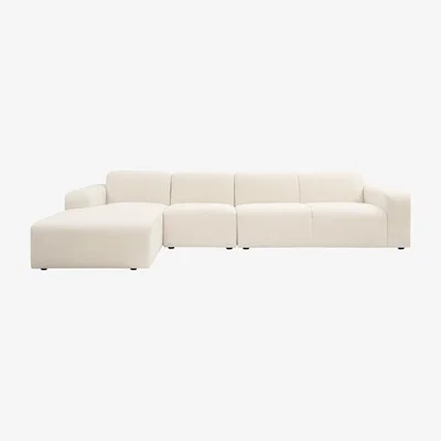 My Furniture Pebble Large Left Hand Corner Sofa – Calico 