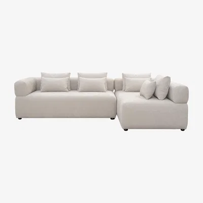My Furniture Beck Right Hand Corner Sofa – Parchment