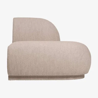 Made in Design Rico Modular sofa  textile beige / Open side Unit right - UK version - Ferm Living