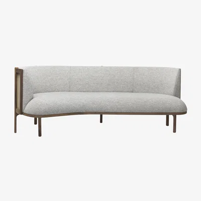 Made in Design Straight sofa Sideways textile / L 197 cm - Asymmetrical shape / Rikke Frost, 2020 - Left armrest