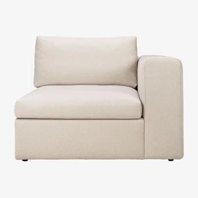 Made in Design Mellow Modular sofa textile white / Right armrest module - Ethnicraft