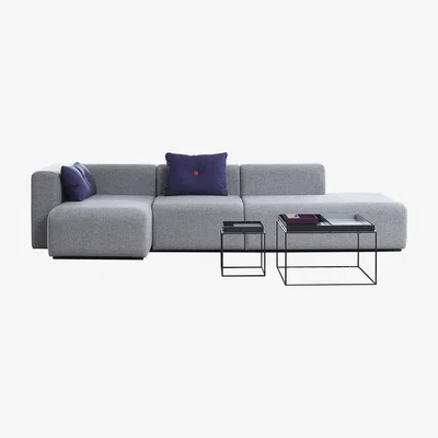 Made in Design Mags Corner sofa - L 302 cm - Left armrest by Hay Grey