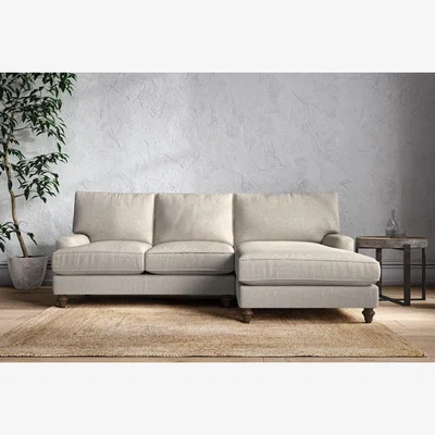 Nkuku Nkuku Marri Right Hand Chaise Sofa | Make To Order | Large | Brera Linen Natural