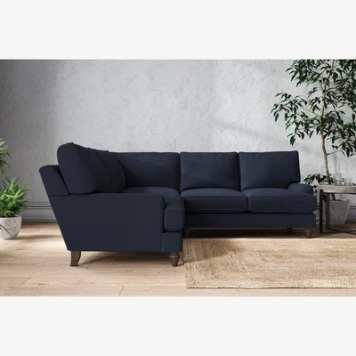 Nkuku Nkuku Marri Corner Sofa | Make To Order | Large | Brera Linen Indigo