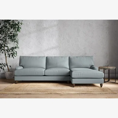 Nkuku Nkuku Marri Right Hand Chaise Sofa | Make To Order | Grand | Recycled Cotton Horizon
