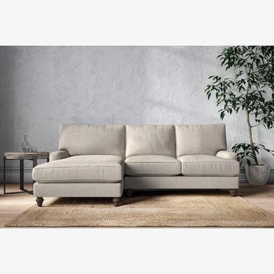 Nkuku Nkuku Marri Left Hand Chaise Sofa | Make To Order | Large | Brera Linen Natural