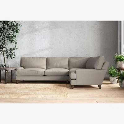 Nkuku Nkuku Marri Right Hand Corner Sofa | Make To Order | Grand | Recycled Cotton Flax