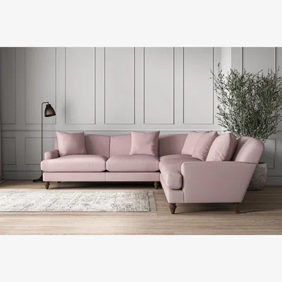 Nkuku Nkuku Deni Corner Sofa | Make To Order | Large | Recycled Cotton Lavender