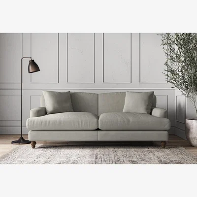 Nkuku Nkuku Deni Sofa | Make To Order | Large | Brera Linen Smoke