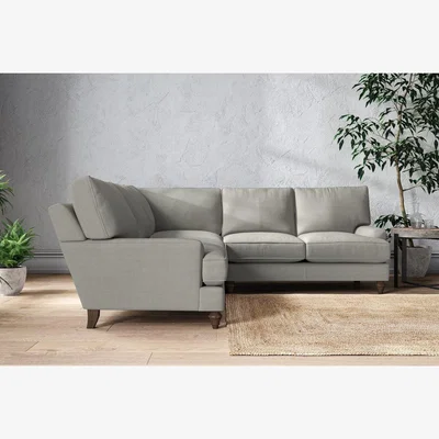 Nkuku Nkuku Marri Corner Sofa | Make To Order | Large | Brera Linen Smoke