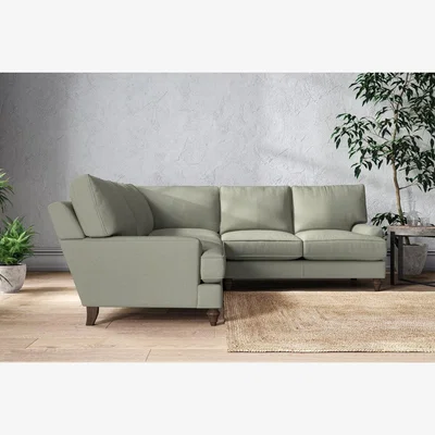 Nkuku Nkuku Marri Corner Sofa | Make To Order | Large | Recycled Cotton Seaspray