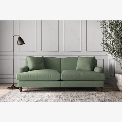 Nkuku Nkuku Deni Sofa | Make To Order | Large | Brera Linen Jade
